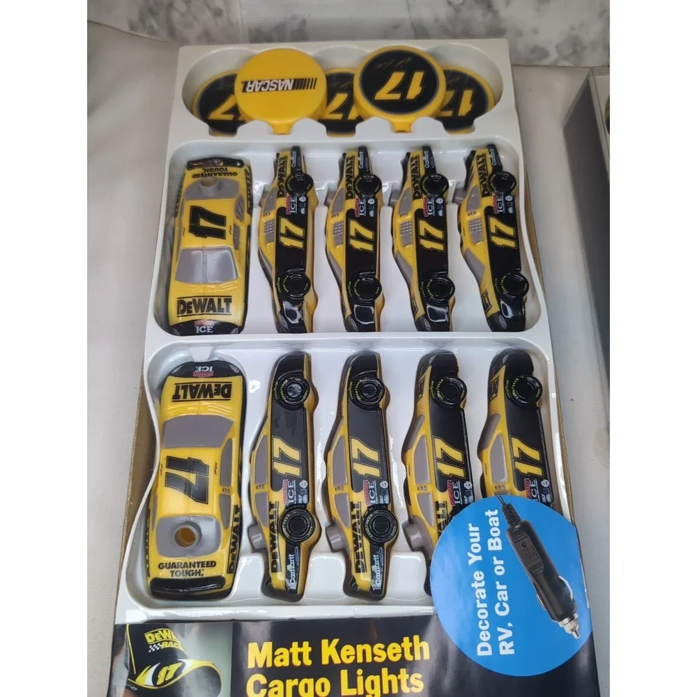 2x Matt Kenseth #17 NASCAR Dewalt String Lights Set of 20 Patio RV Christmas